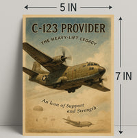 C-123 Provider Heavy-Lift Legacy Poster PosterGoat