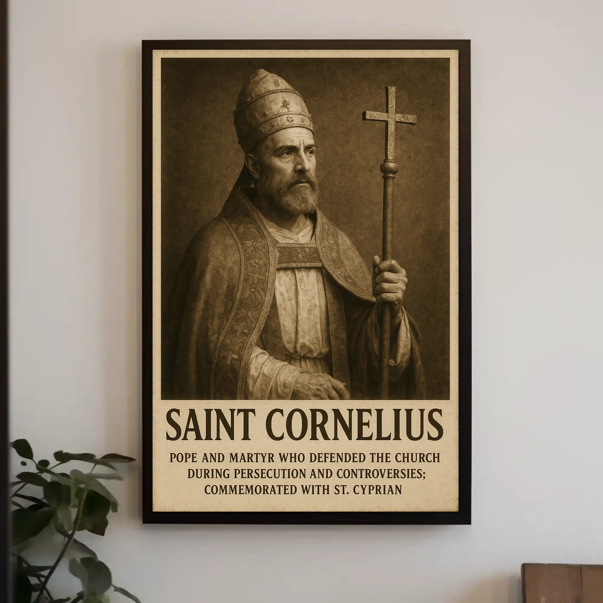 Saint Cornelius Pope And Martyr Poster