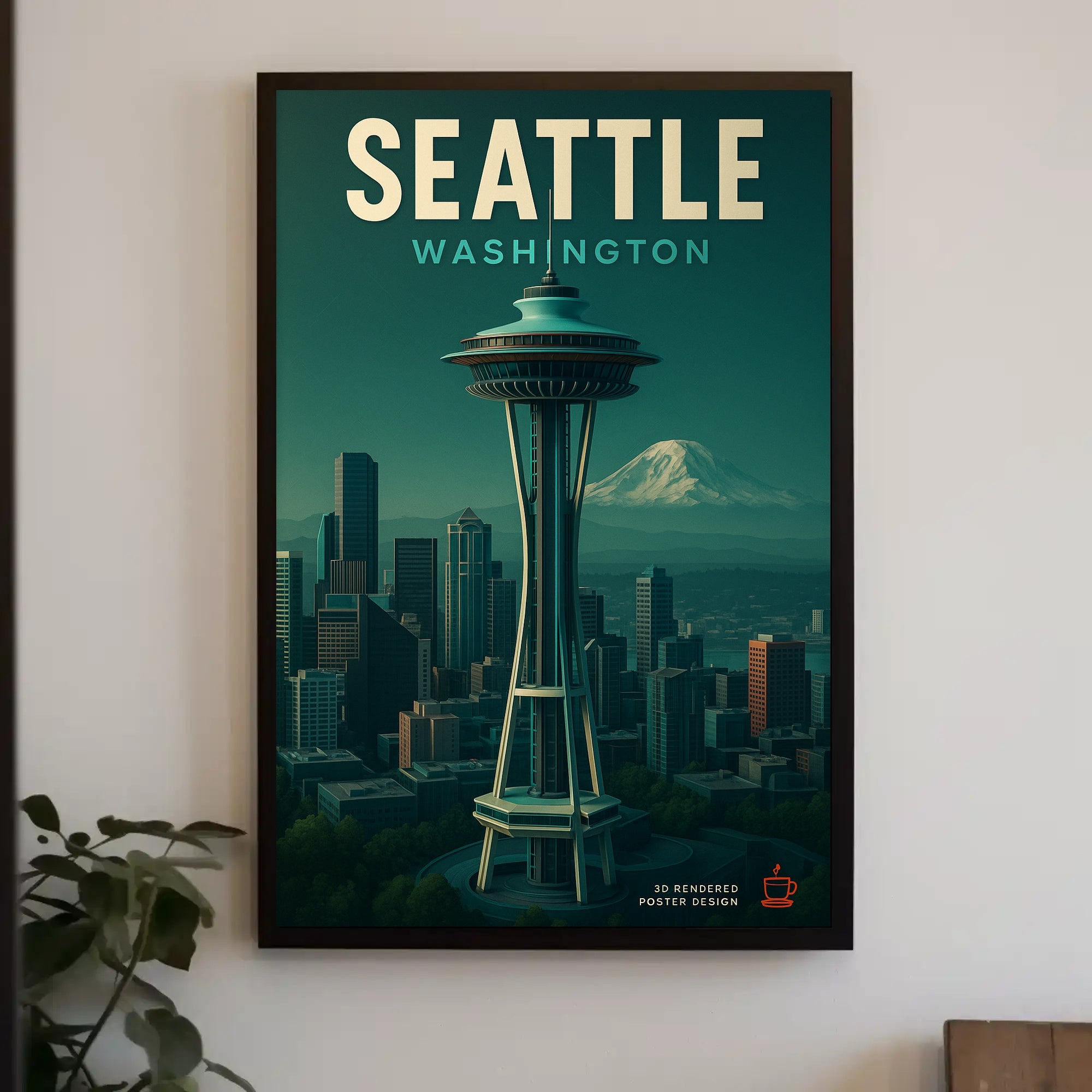 Seattle Skyline Poster PosterGoat