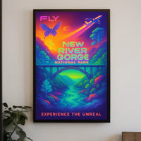 Fly to New River Gorge National Park Poster