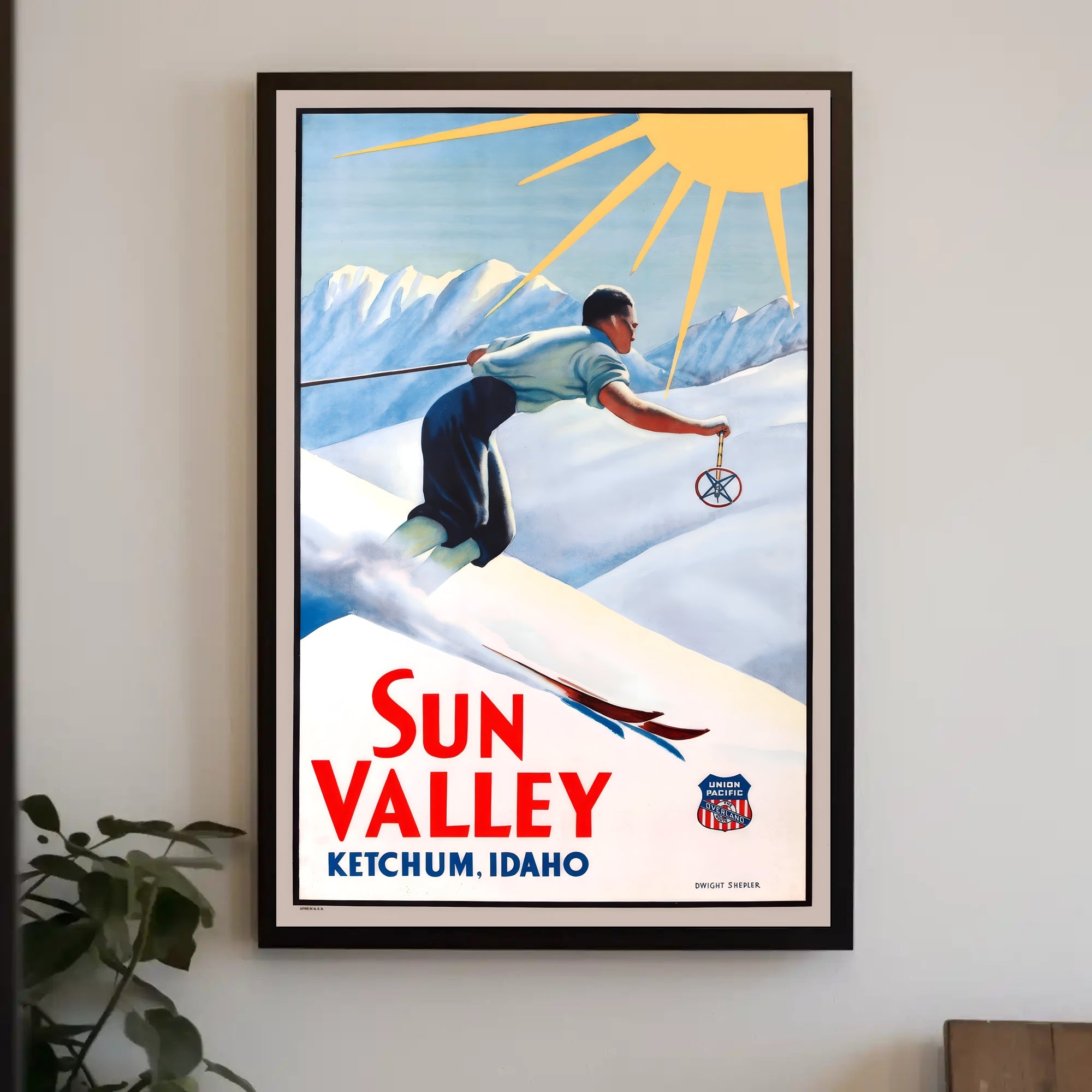 Sun Valley Skiing Adventure Poster PosterGoat