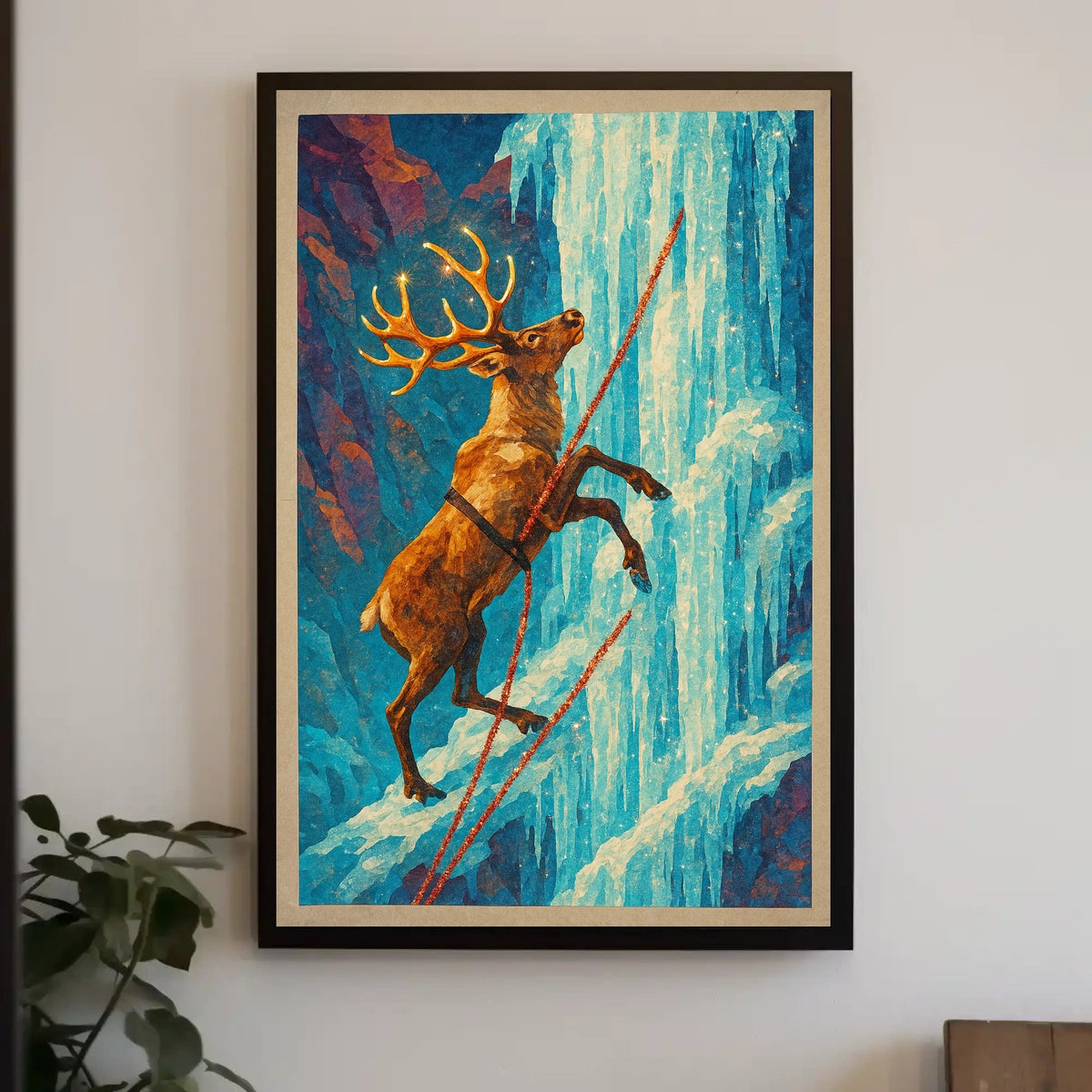 Surreal Stag Adventure Fantasy or Mythology Poster