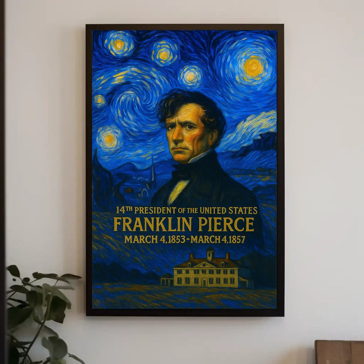Franklin Pierce 14th President of the United States Presidential Masterpiece Series Poster