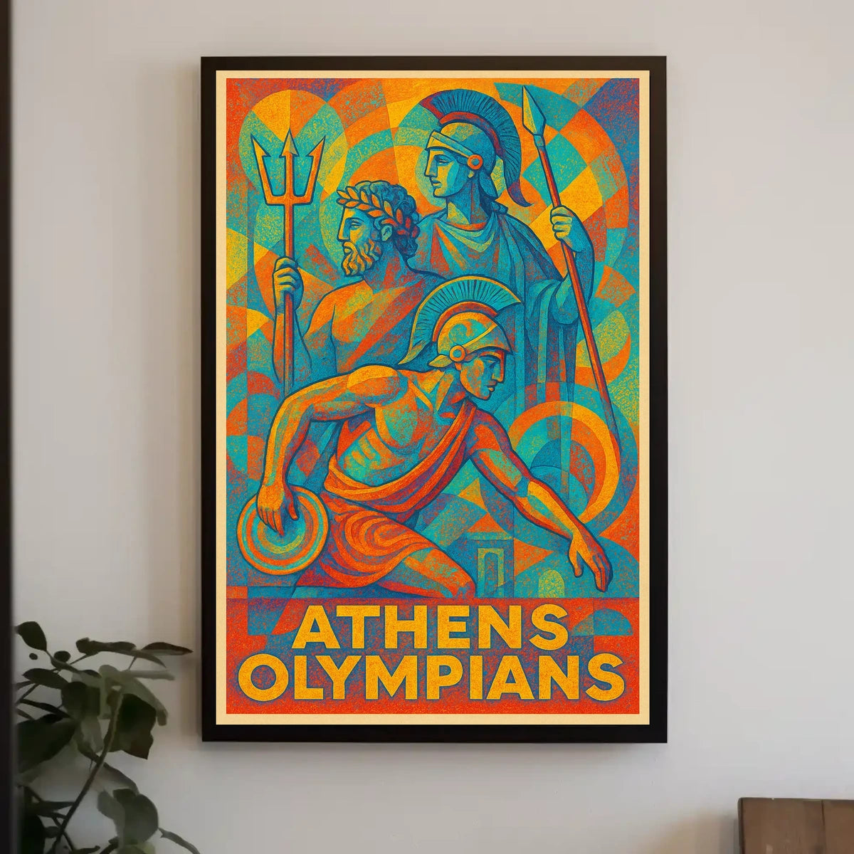Athens Olympians Poster