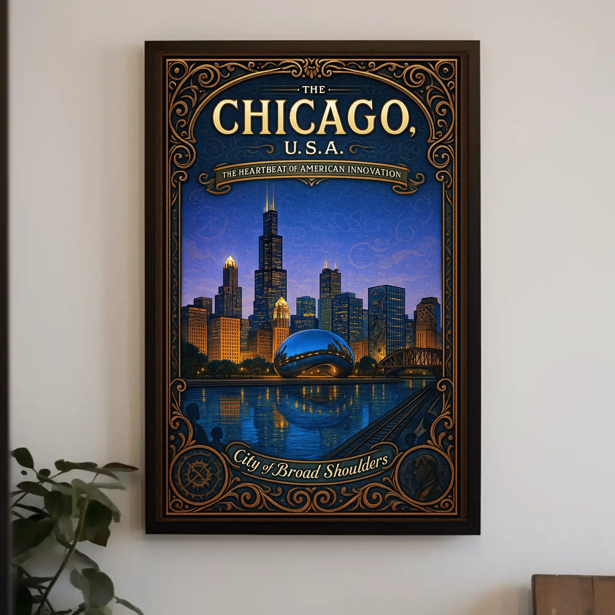Chicago The Heartbeat of American Innovation Poster