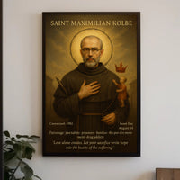Saint Maximilian Kolbe Religious Reverence Poster