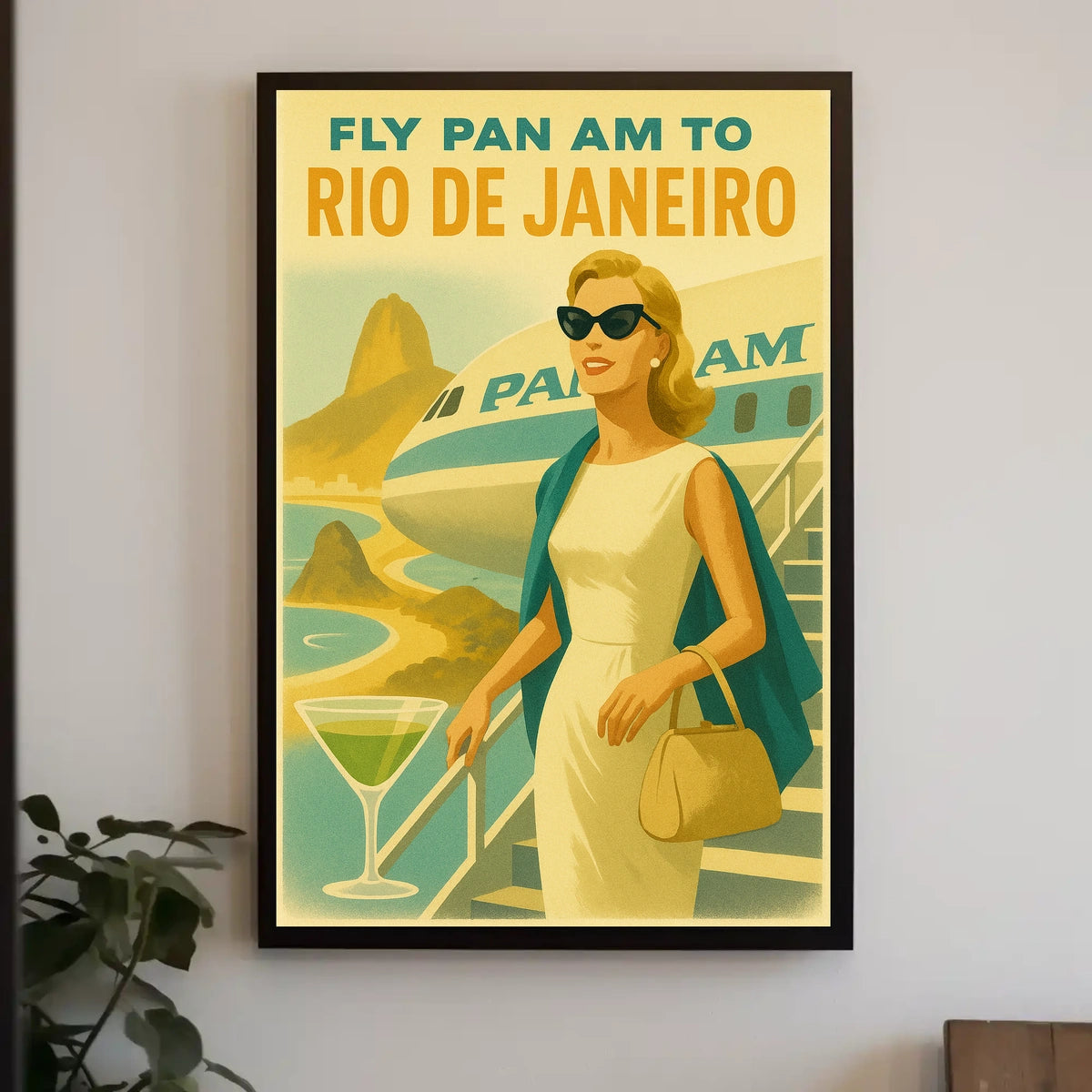 Fly Pan Am To Rio De Janeiro Poster