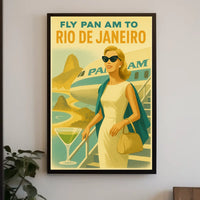 Fly Pan Am To Rio De Janeiro Poster