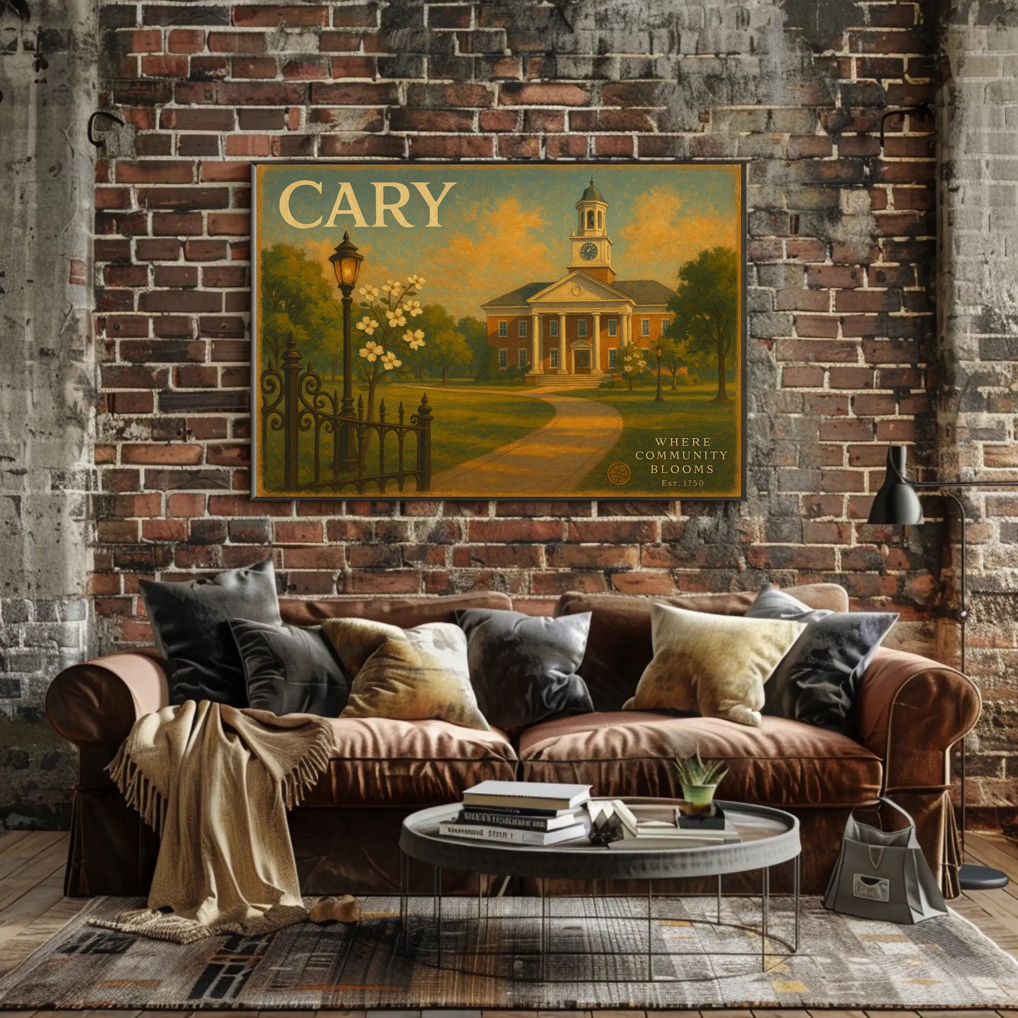 Cary Community Travel Poster Art Print