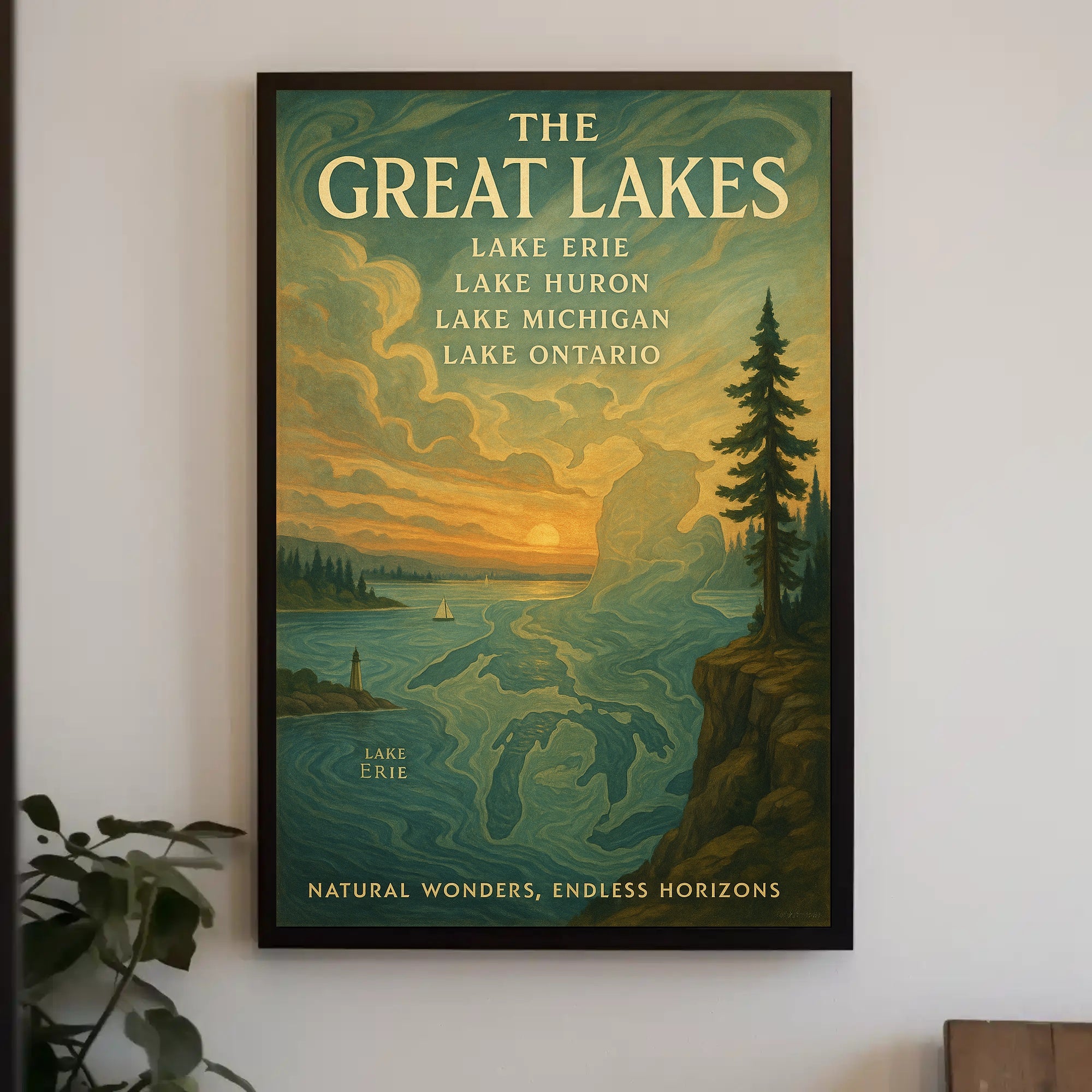 The Great Lakes Poster PosterGoat