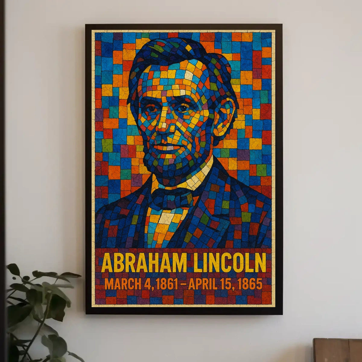 Abraham Lincoln A Mosaic Tribute Poster