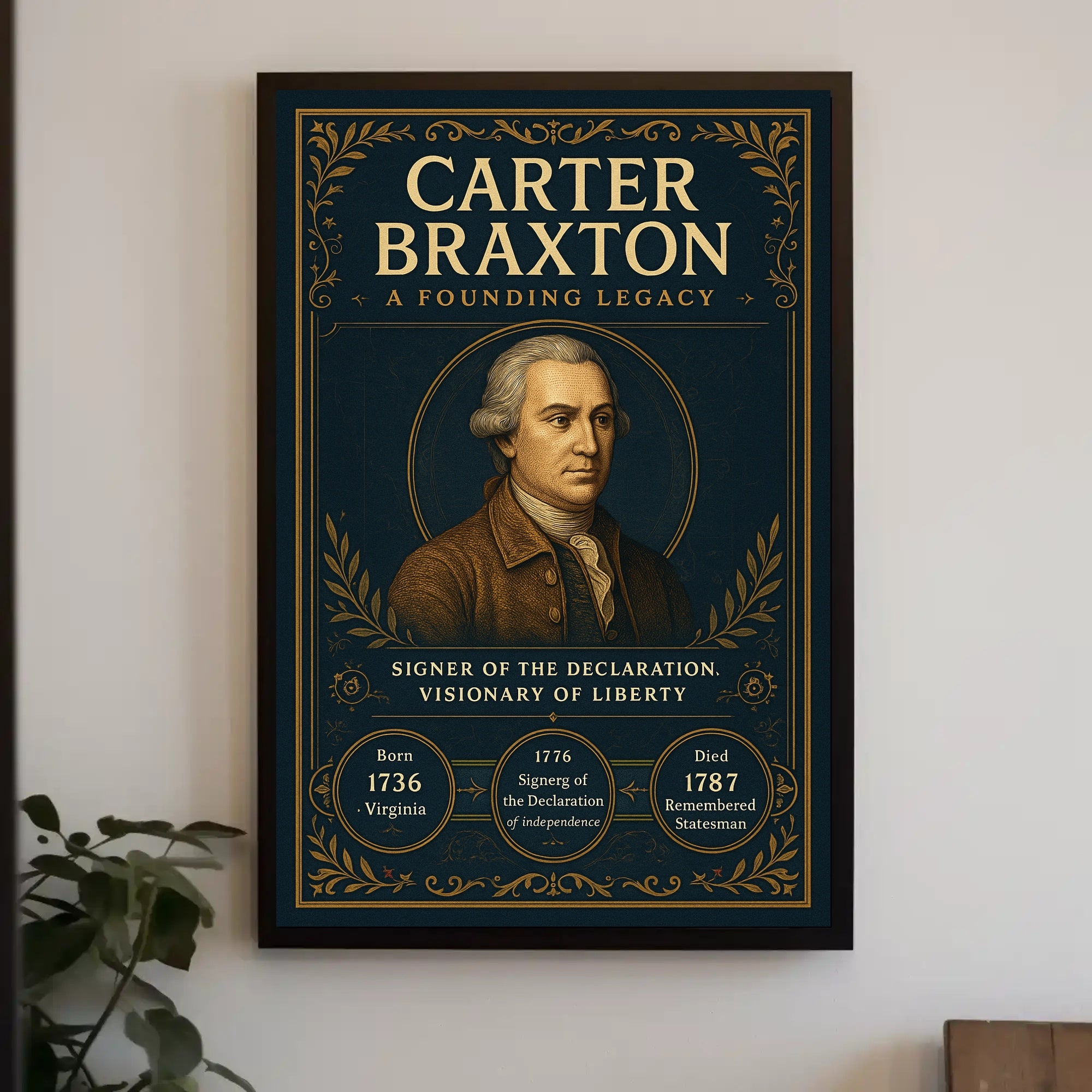 Carter Braxton A Founding Legacy Poster PosterGoat