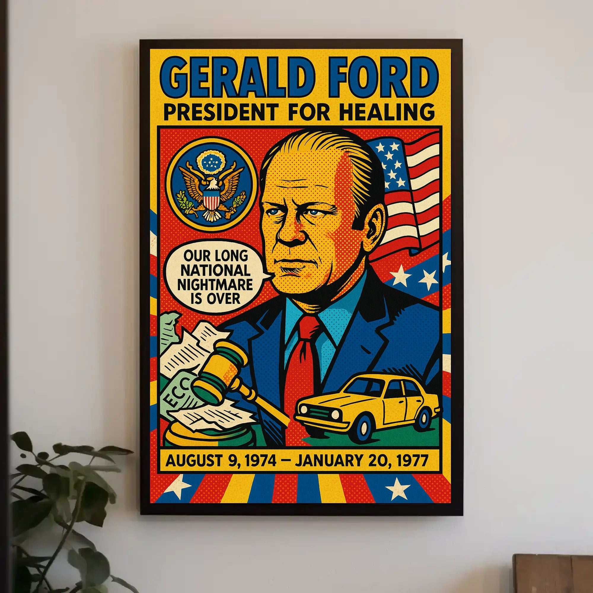 Gerald Ford President for Healing Poster PosterGoat