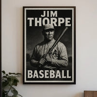 Abstract Baseball Celebration Art Poster