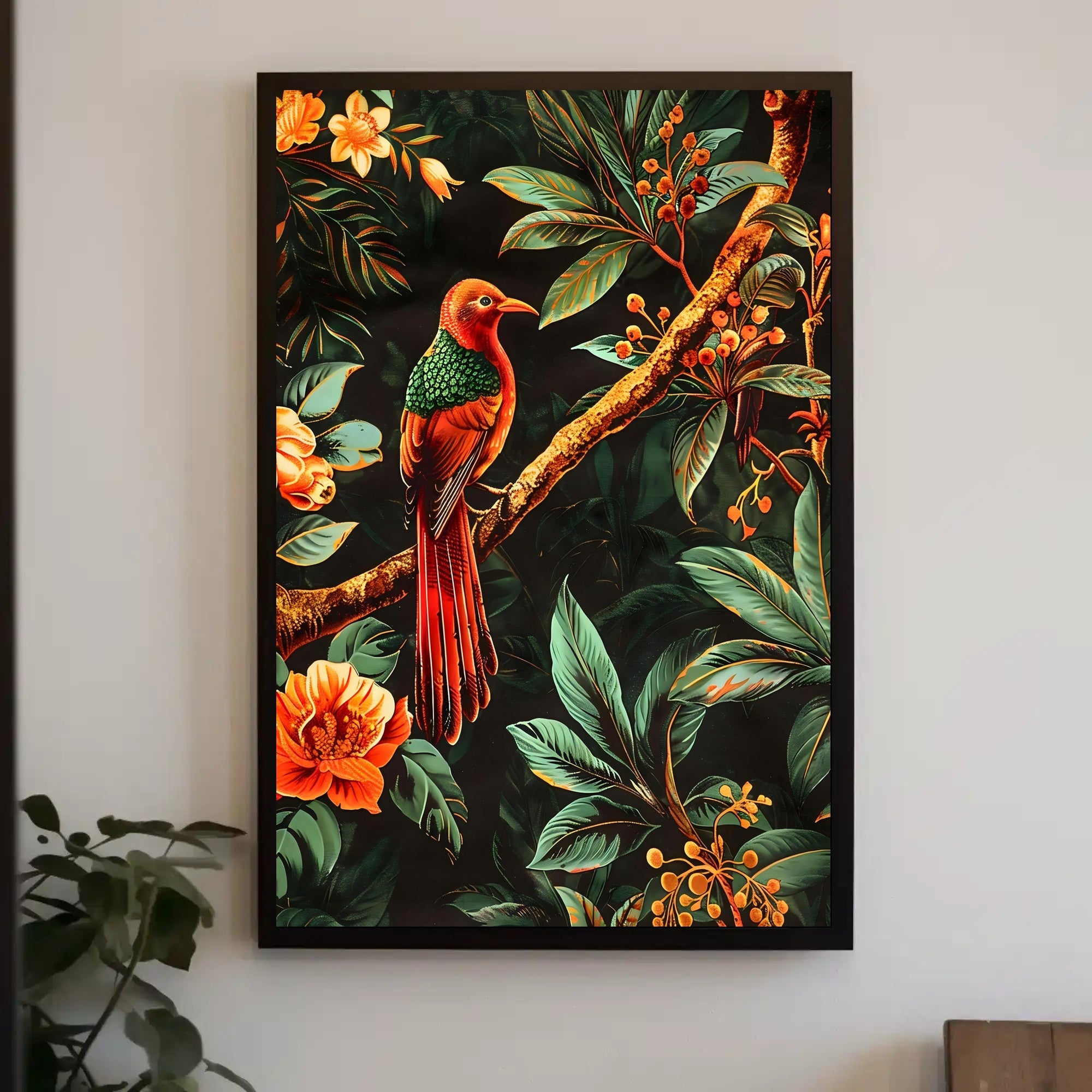 Tropical Bird in Paradise Wall Art Print