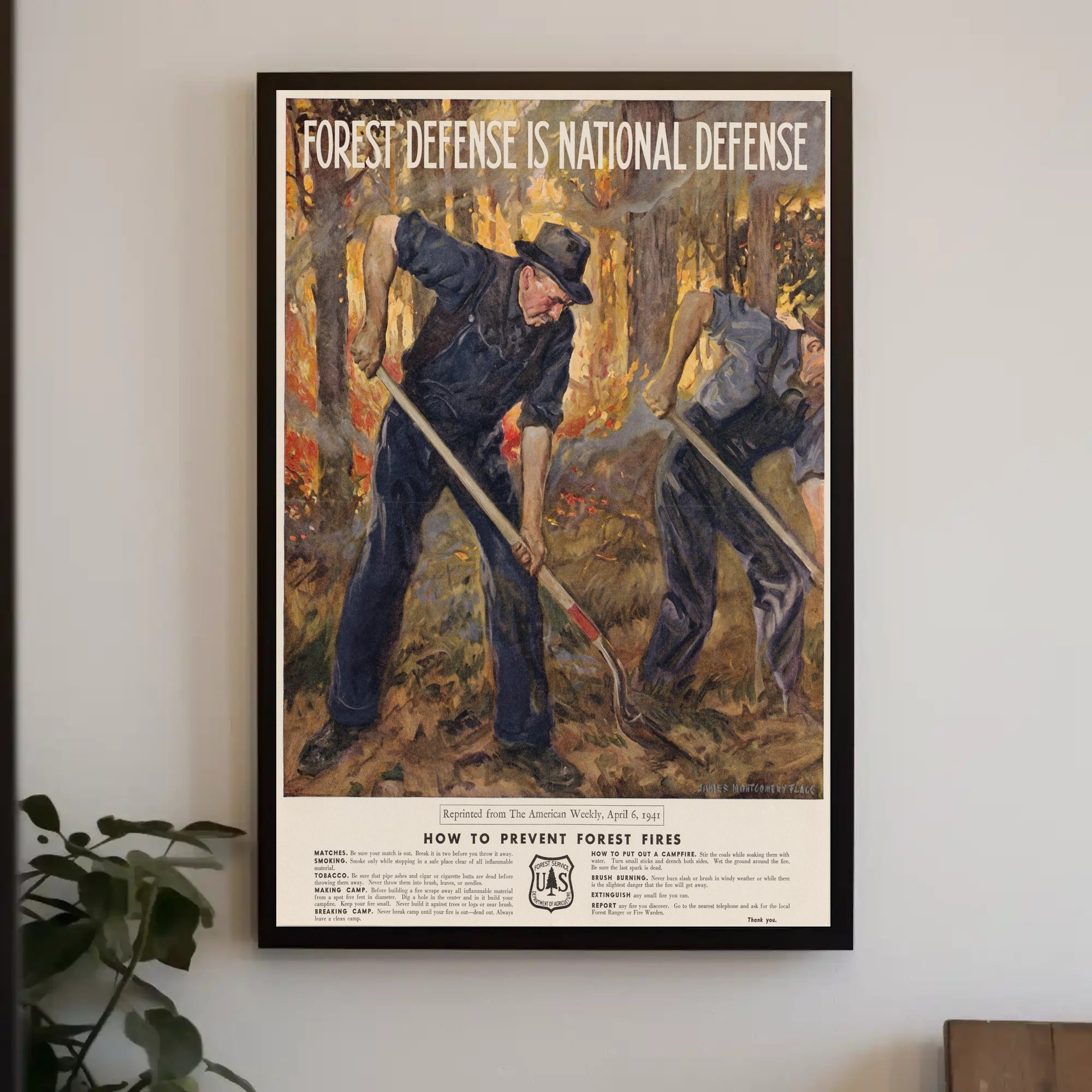 Forest Defense is National Defense Poster PosterGoat