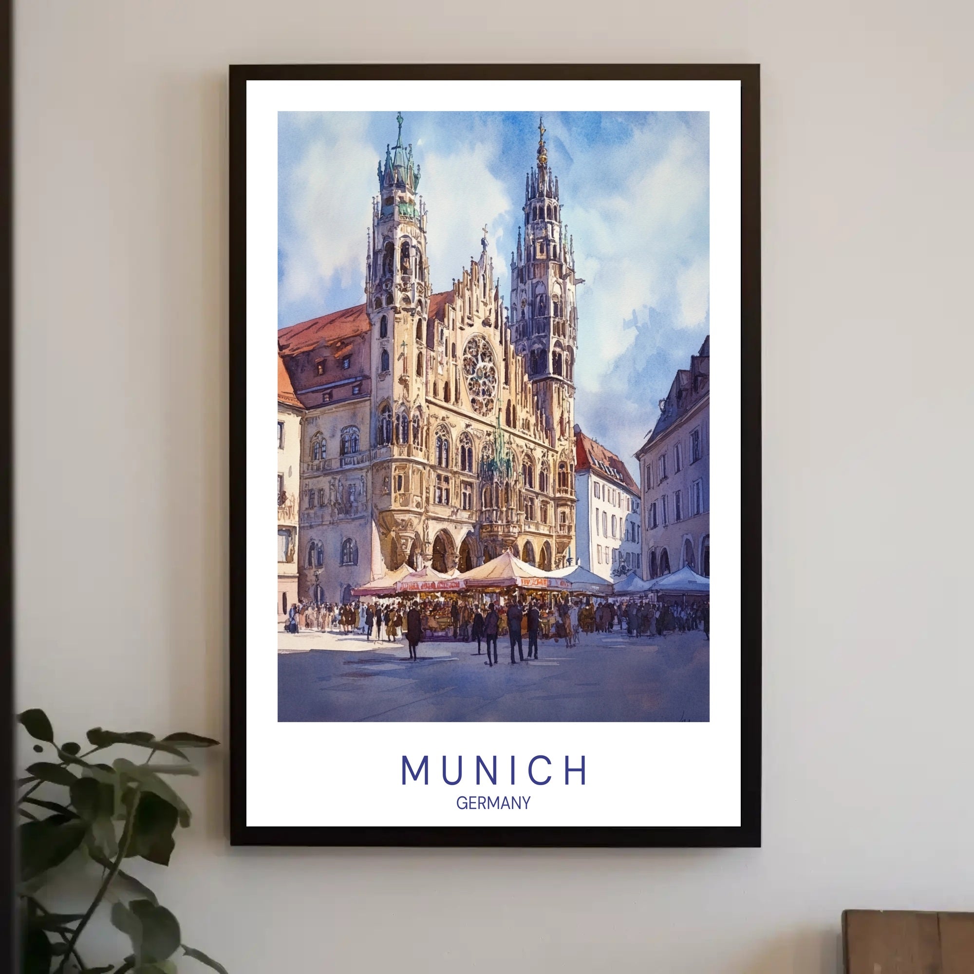 Munich Architectural Landmark Poster PosterGoat