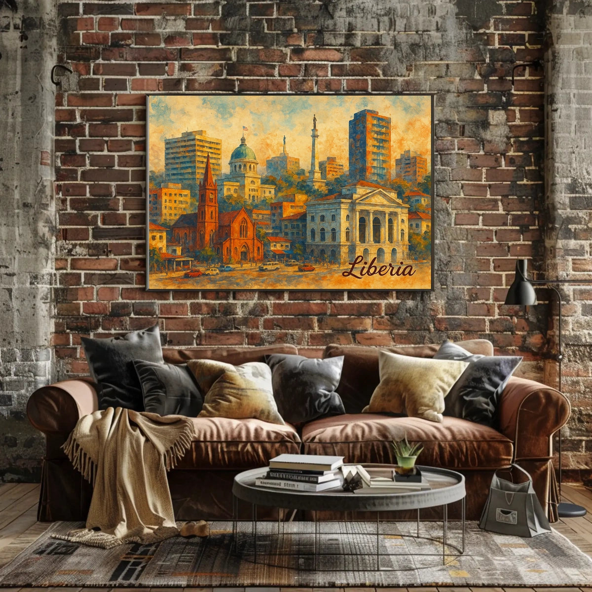 Liberia Cityscape Poster