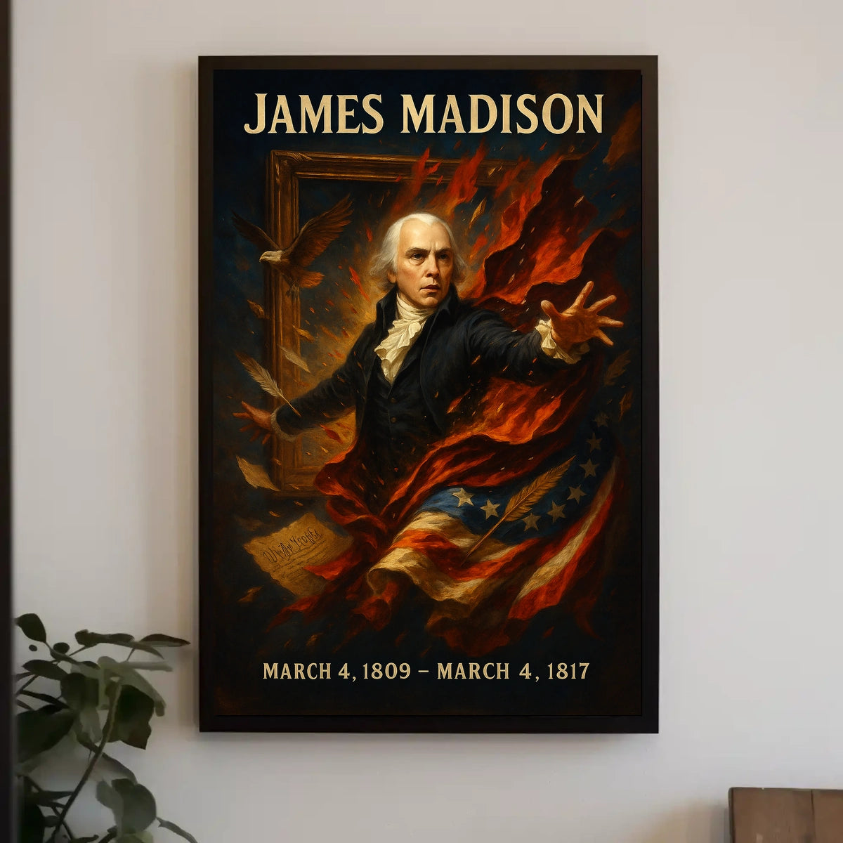 James Madison Presidential Legacy Poster