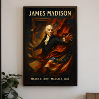James Madison Presidential Legacy Poster
