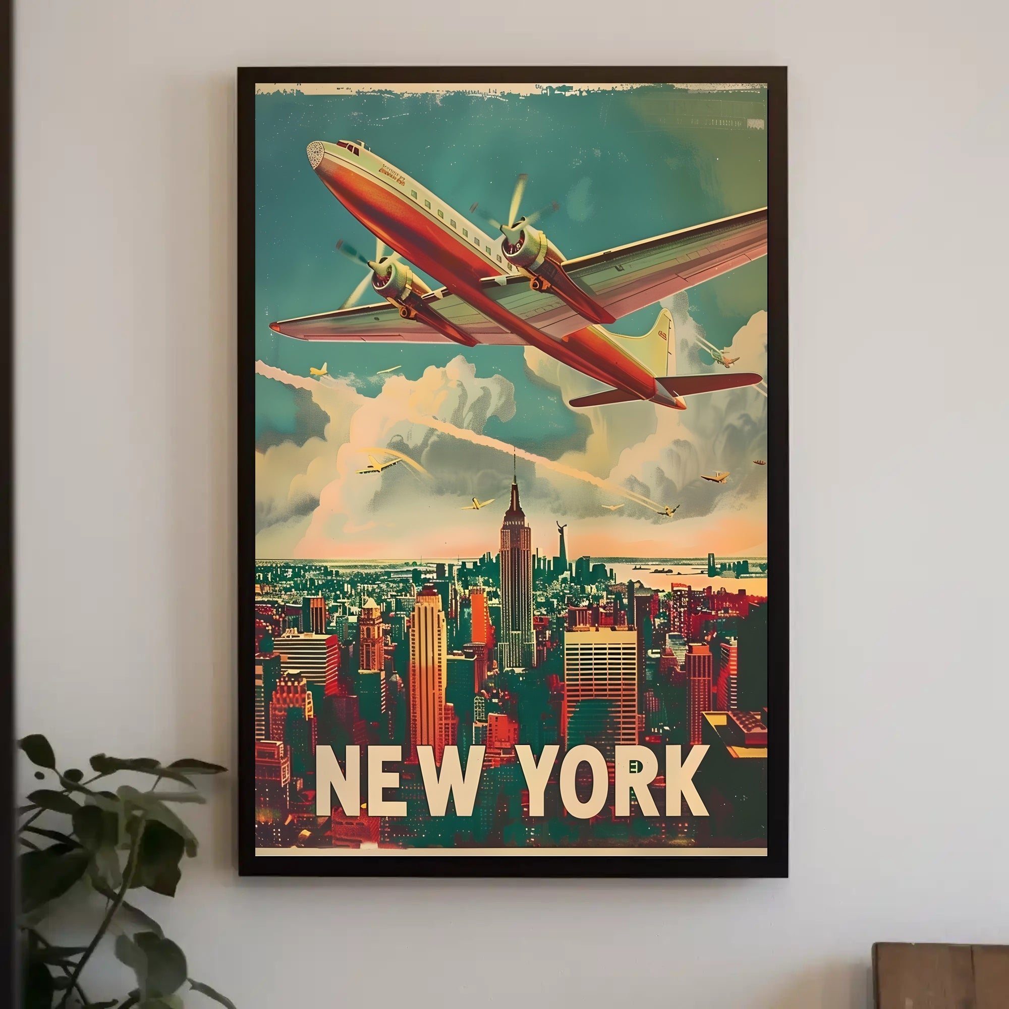 Vintage New York Aviation Poster