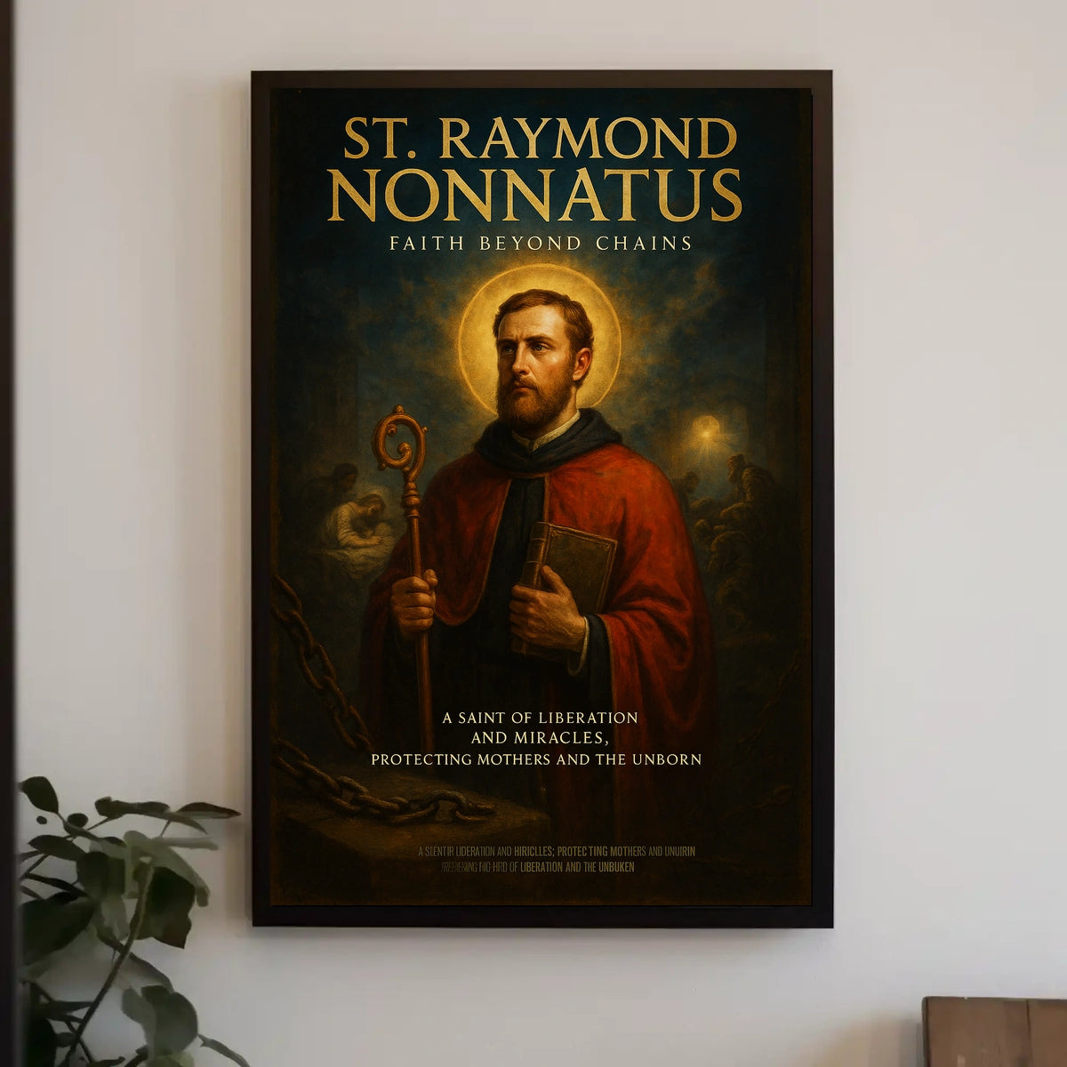 St. Raymond Nonnatus Faith Beyond Chains Poster
