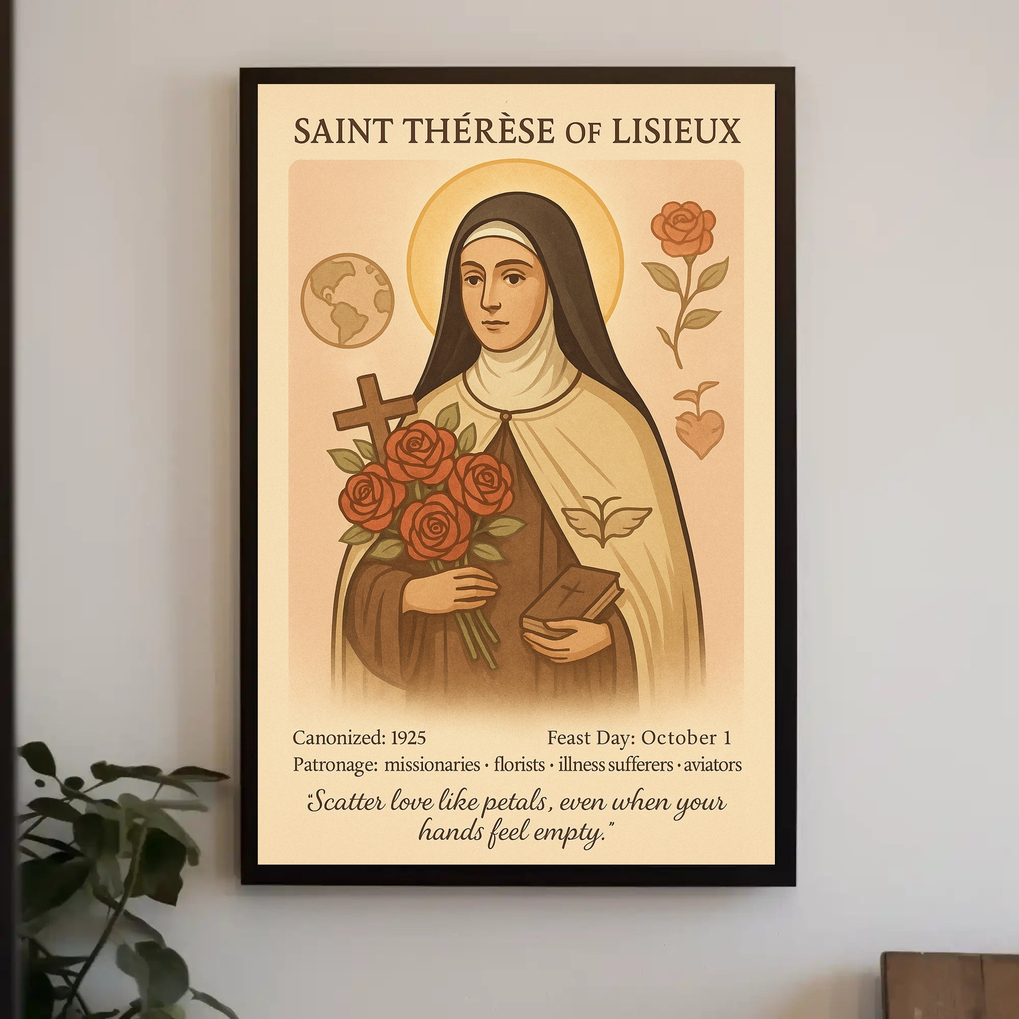 Saint Thérèse of Lisieux Devotional Cultural Heritage Poster