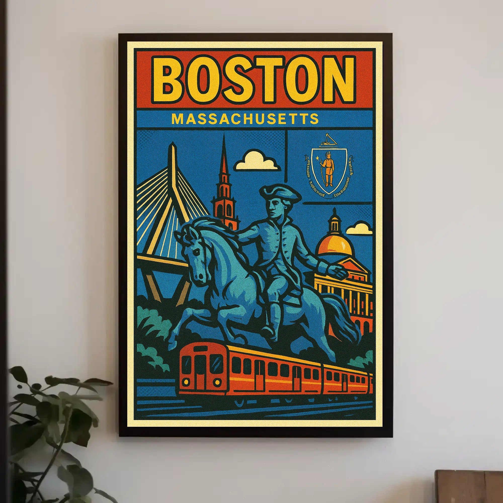 Boston A Celebration of History and Modernity Poster PosterGoat