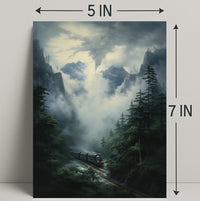 Journey Through The Misty Mountains Poster PosterGoat