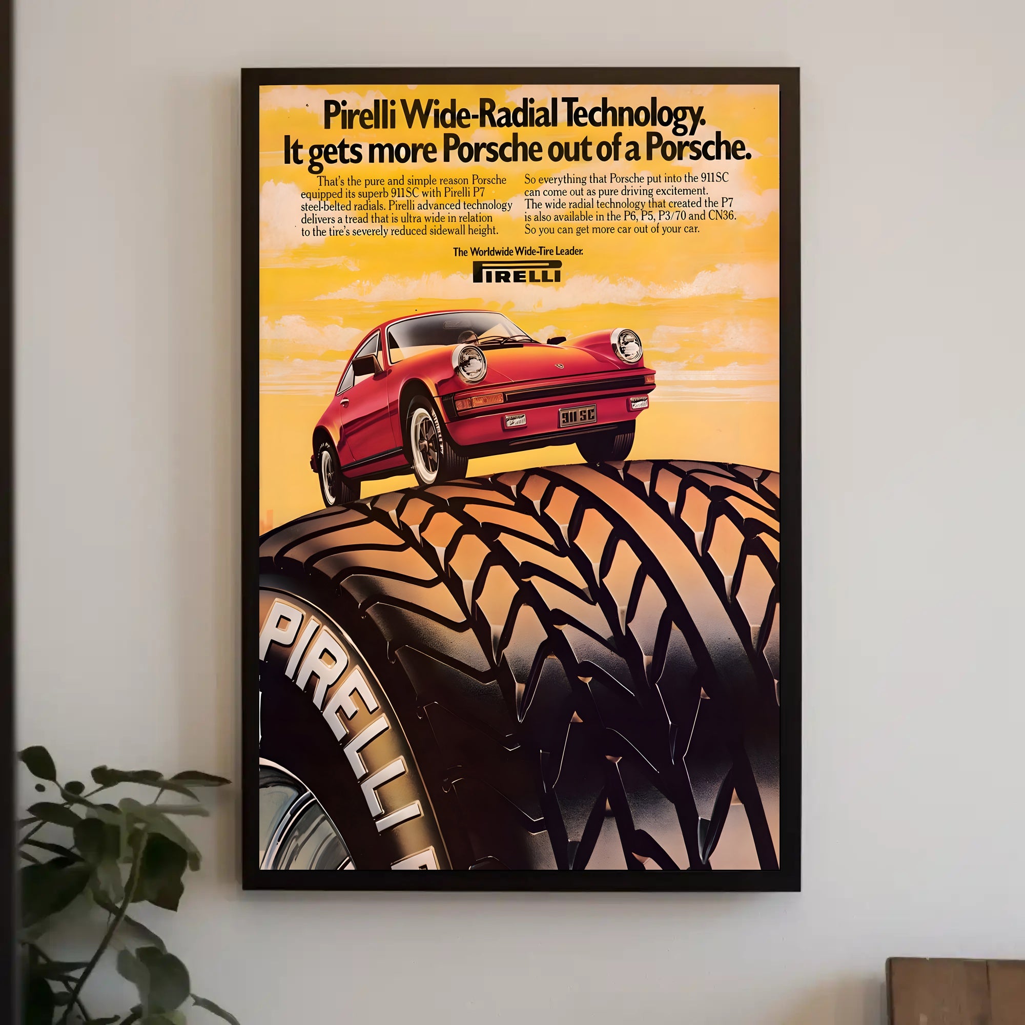 Pirelli Wide-Radial Technology Poster