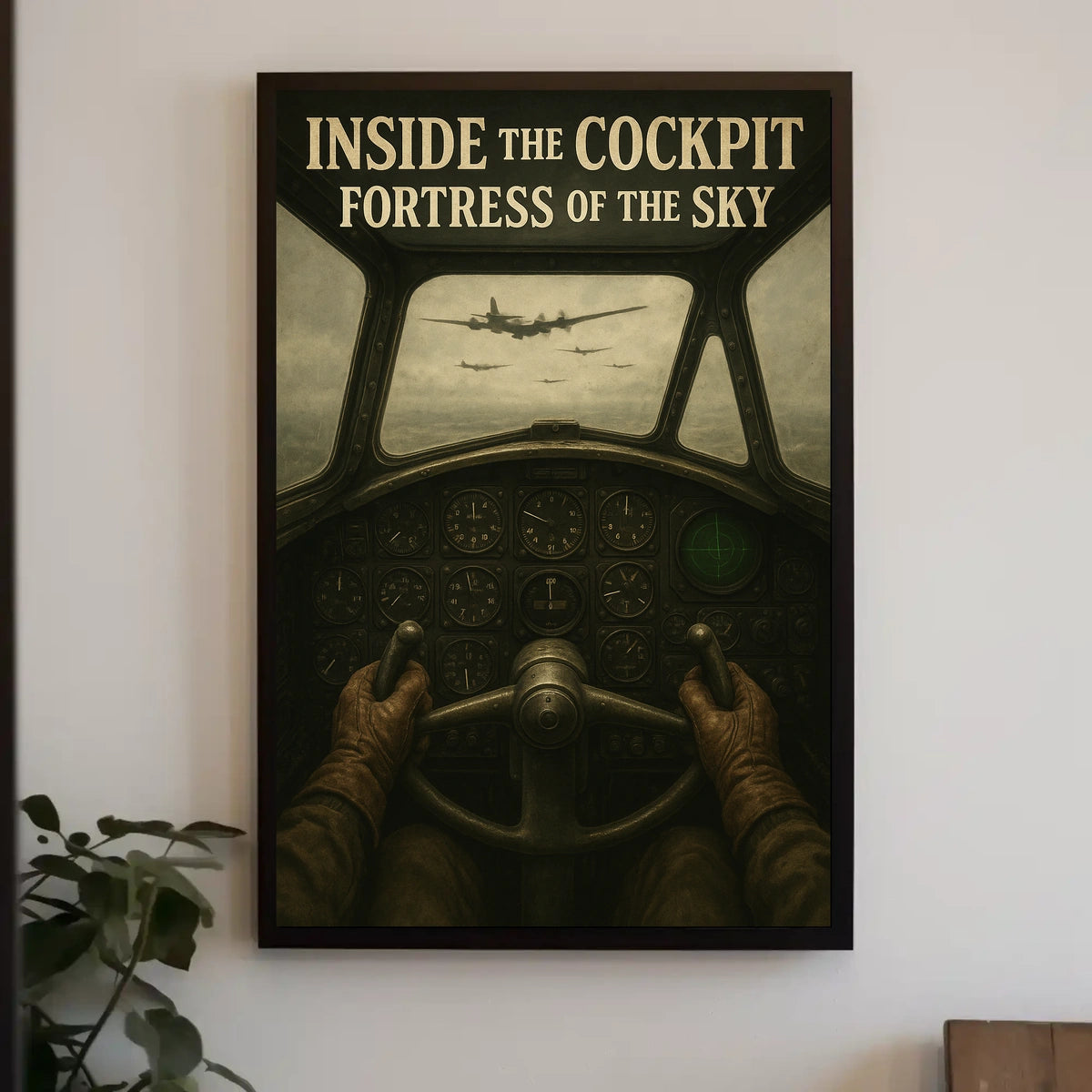Inside the Cockpit Fortress of the Sky Poster