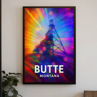 Butte Montana Travel Minimalist Poster