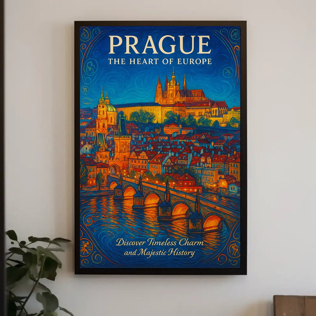 Prague The Heart of Europe Poster