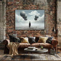 Surreal Journey in a Futuristic Sci-Fi Poster