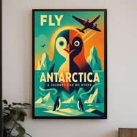Antarctic Adventure Vintage Travel Art Poster PosterGoat