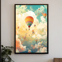 Skyward Journey Travel Poster Art Print Decor for Wanderlust Lovers