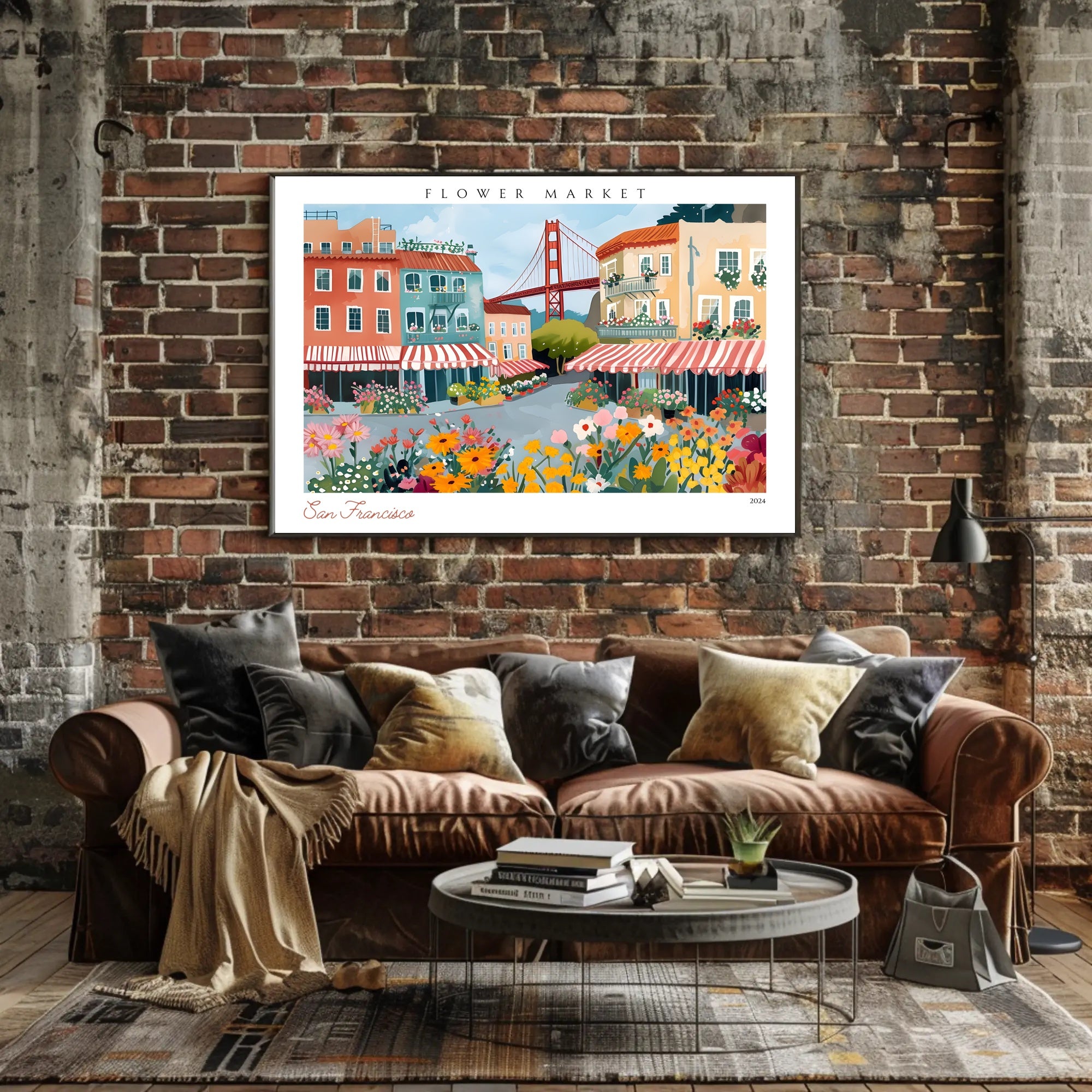 San Francisco Flower Market 2024 Poster PosterGoat