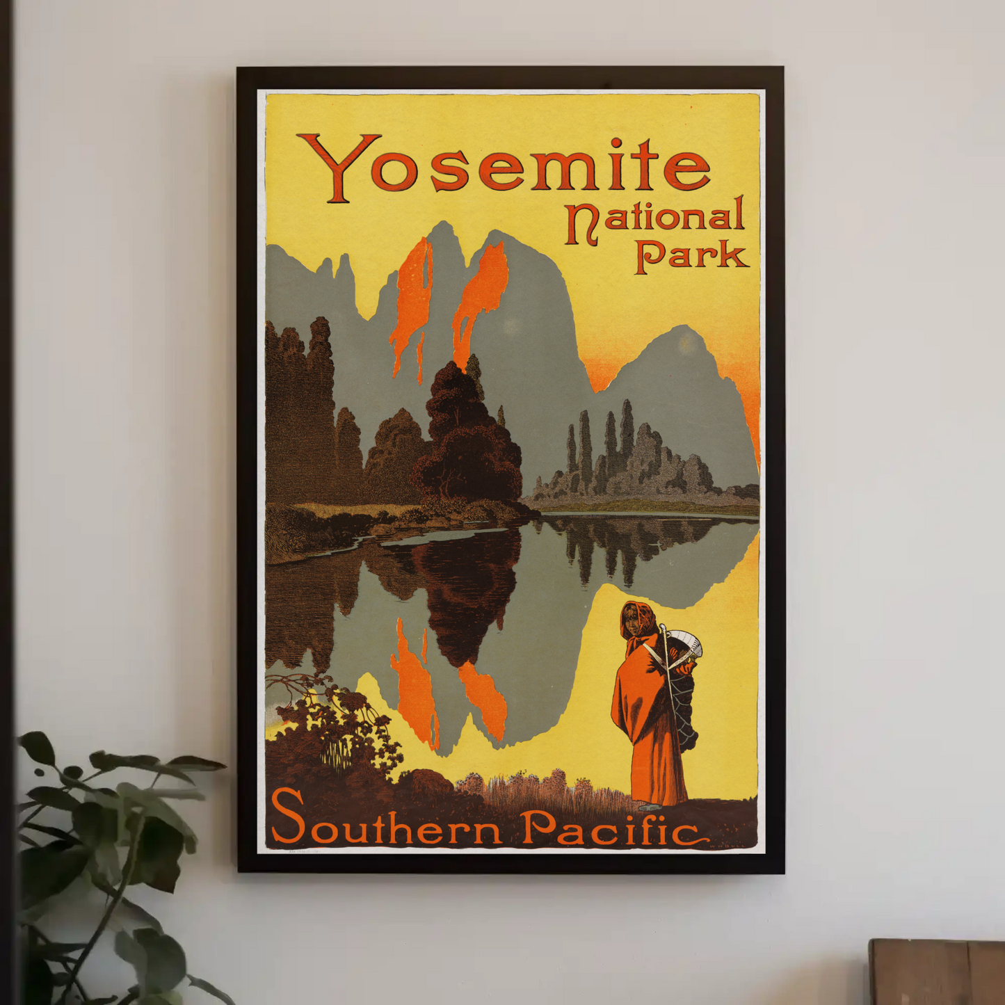 Yosemite National Park 1921 Vintage Travel Art Print Poster