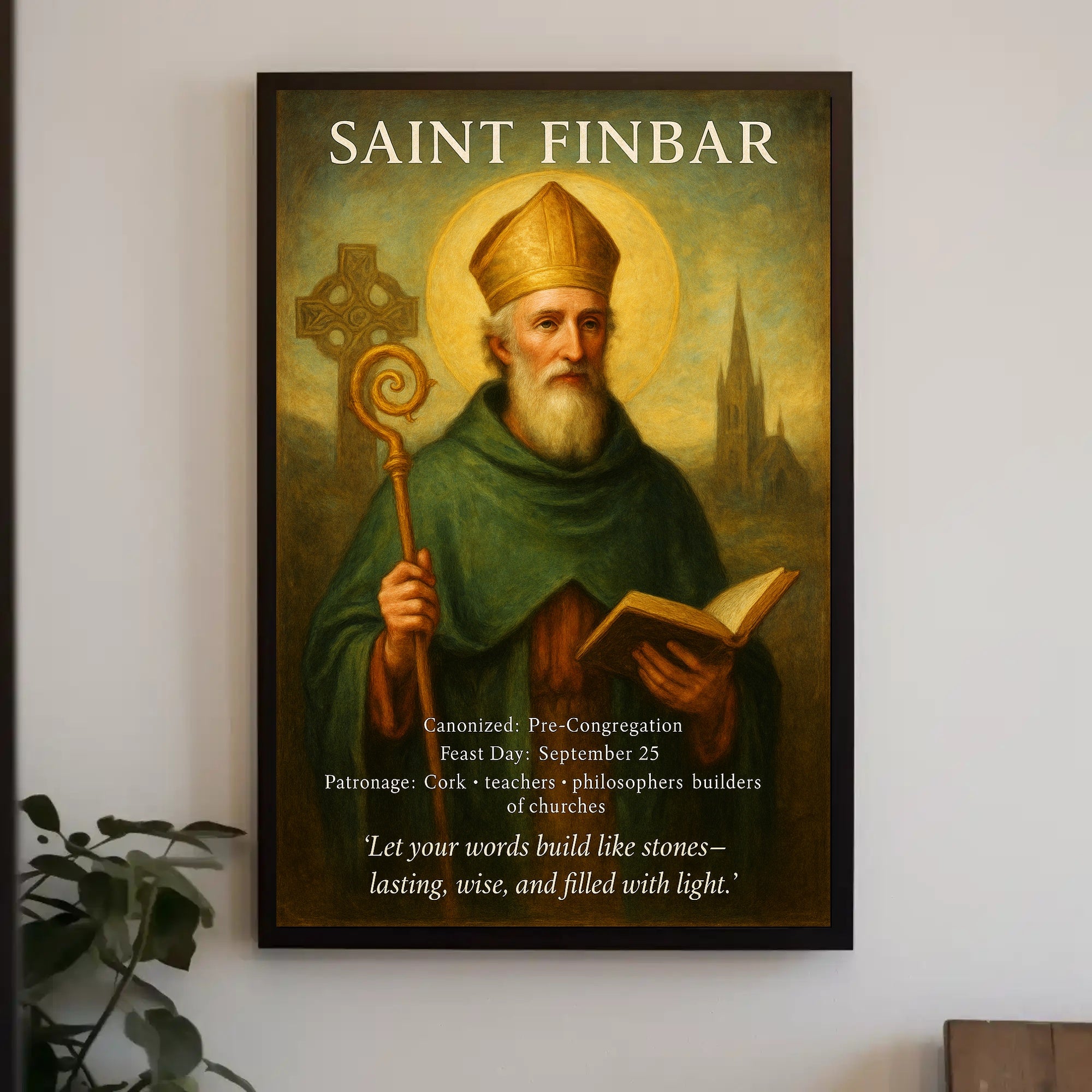 Saint Finbar Poster PosterGoat