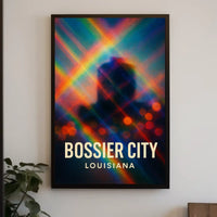 Bossier City Louisiana Scenic Minimalist Urban Life Poster