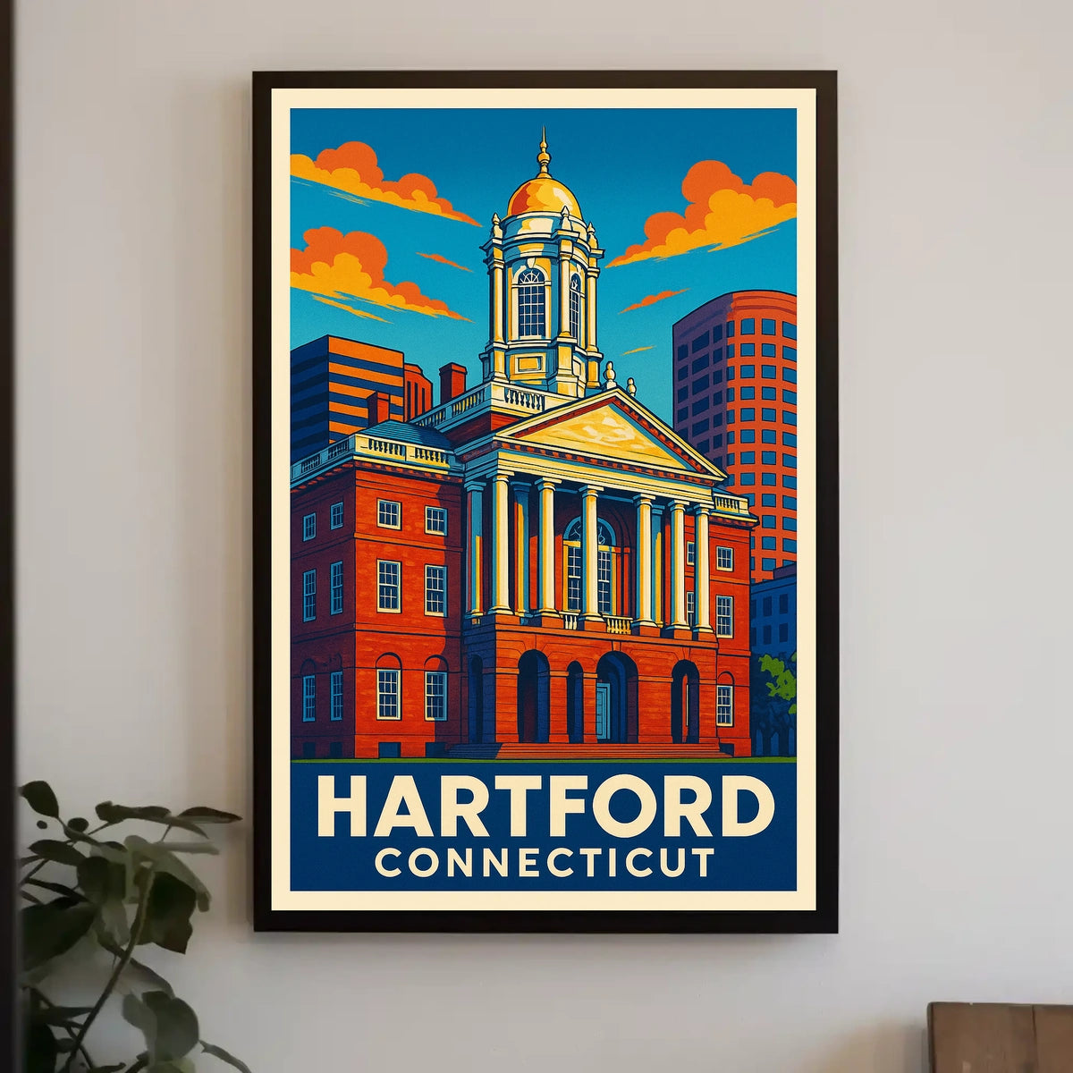 Hartford, Connecticut Architectural Heritage Poster