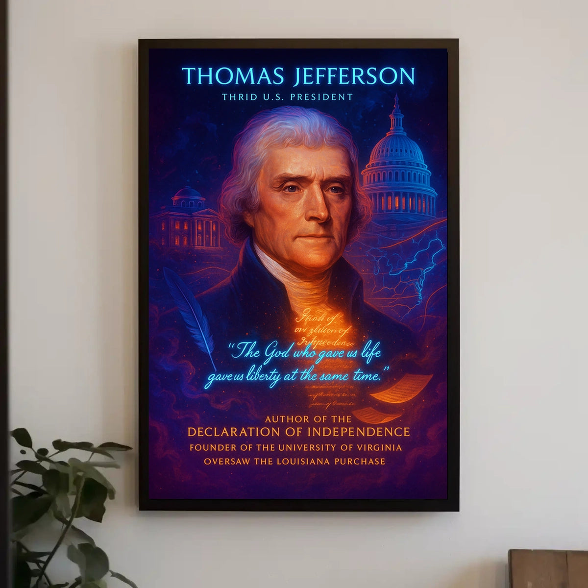 Thomas Jefferson 3rd U.S. President Poster