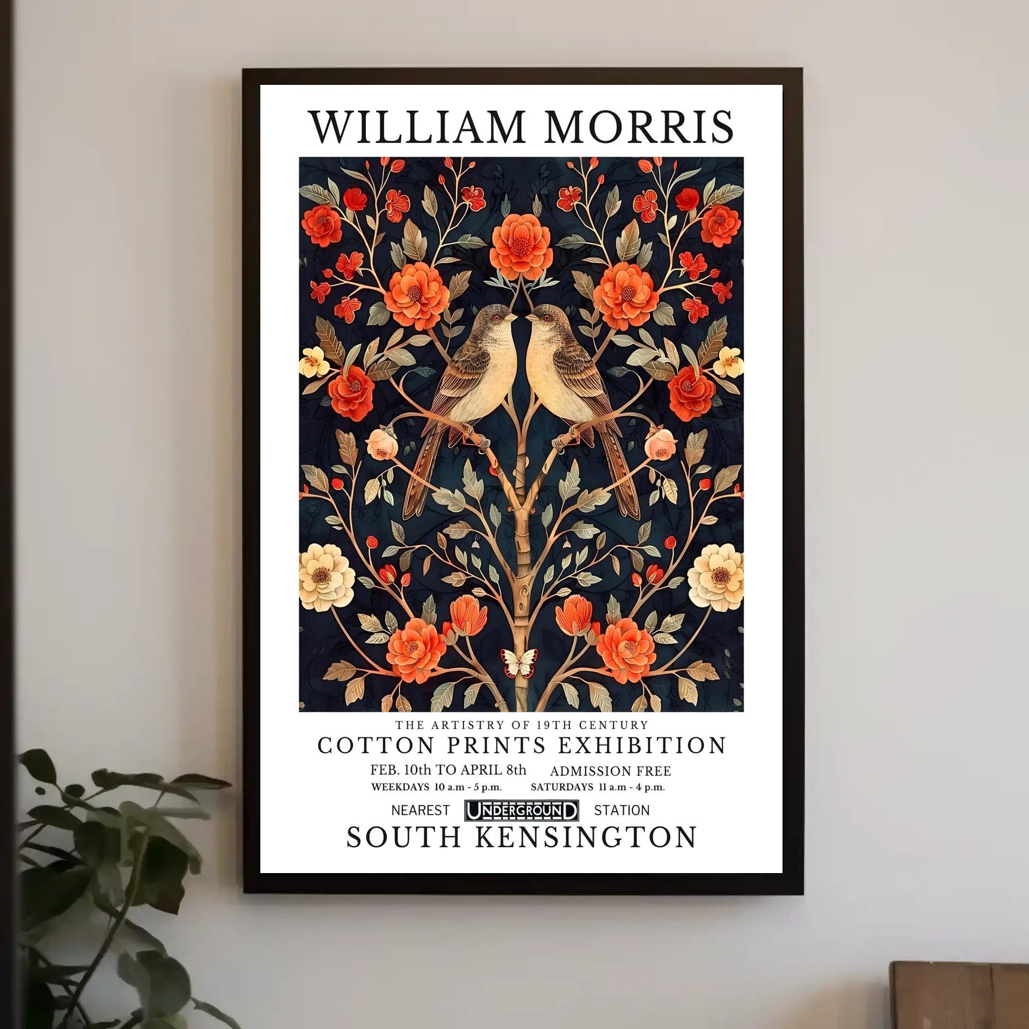 William Morris Exhibition Poster: Cultural or Heritage Poster