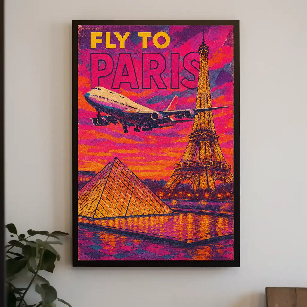 Fly To Paris Poster