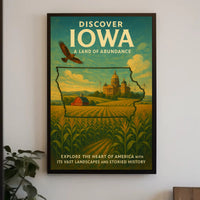 Discover Iowa A Land Of Abundance Poster