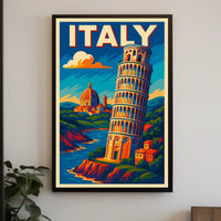 Vibrant Italy Travel Poster