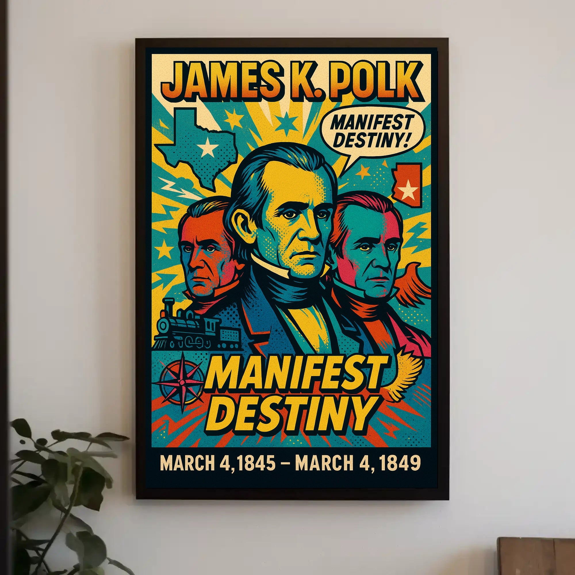 James K. Polk Manifest Destiny Poster PosterGoat