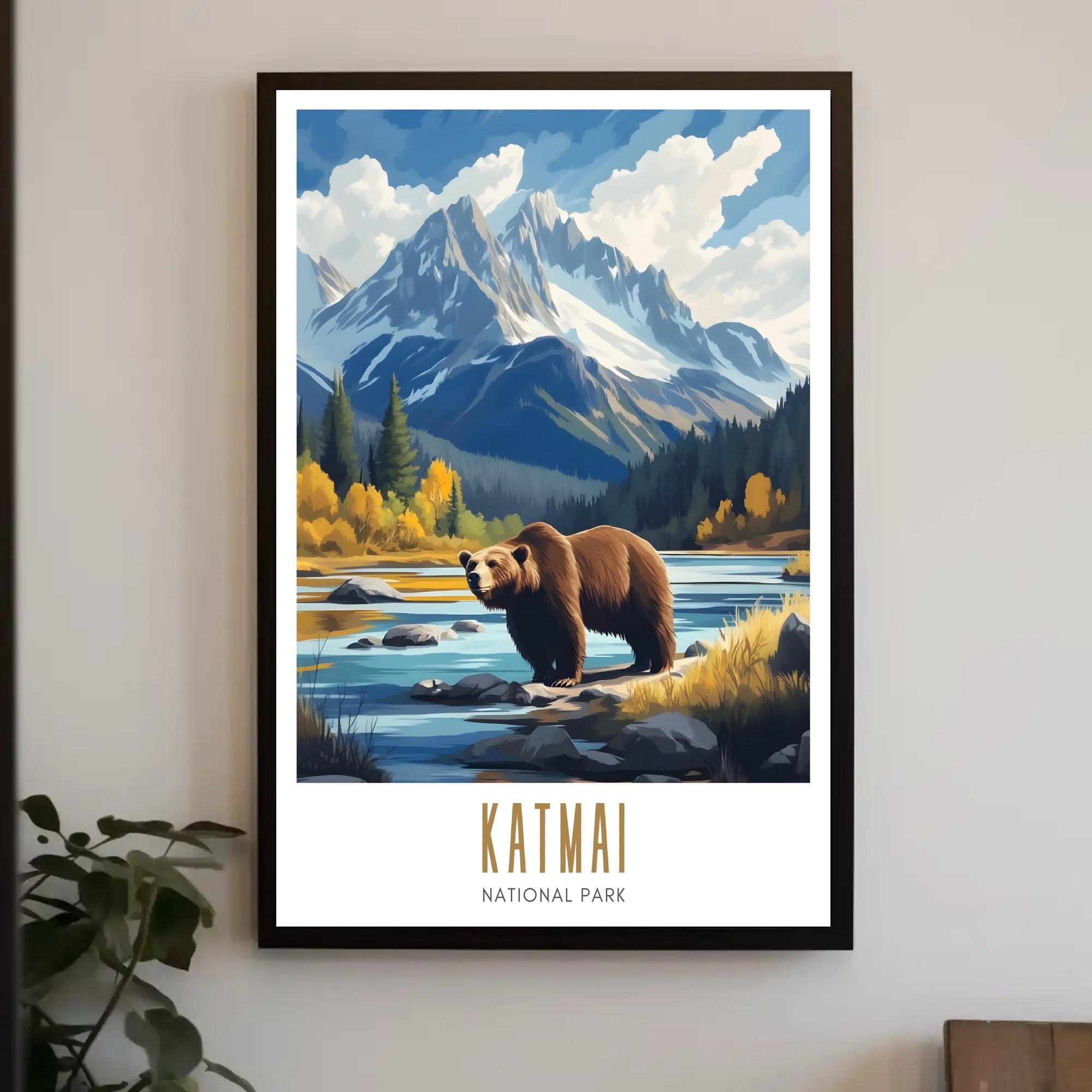 Katmai National Park Scenic Poster Wall Art Print