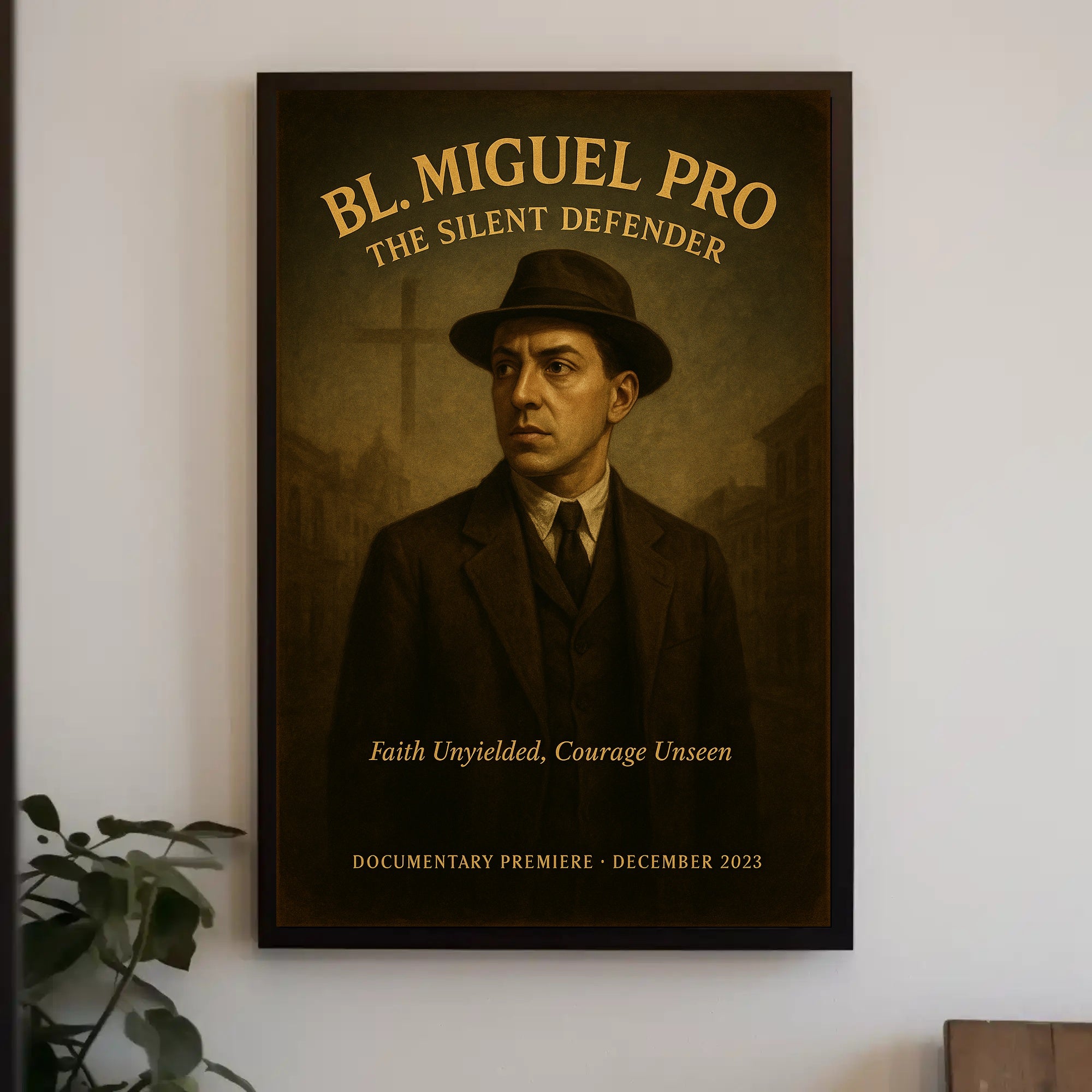 Blessed Miguel Pro Religious Poster Catholic Wall Art