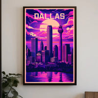 Dallas Skyline at Dusk Poster